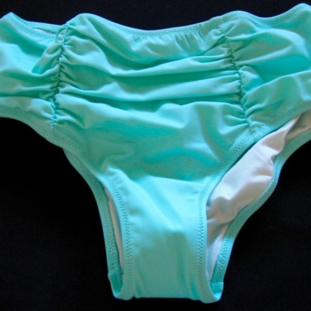 VS High Waist Bottom Swimsuit Bikini Aqua NWT